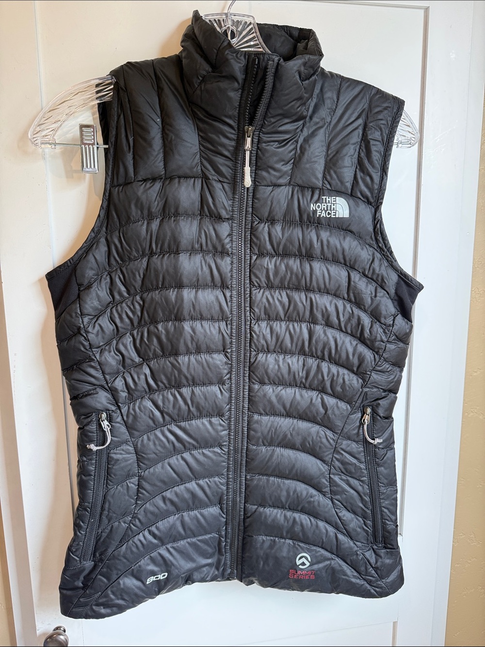 HOT THE NORTH FACE 800 SUMMIT QUILT JOGG DOWN Black VEST Jacket XS